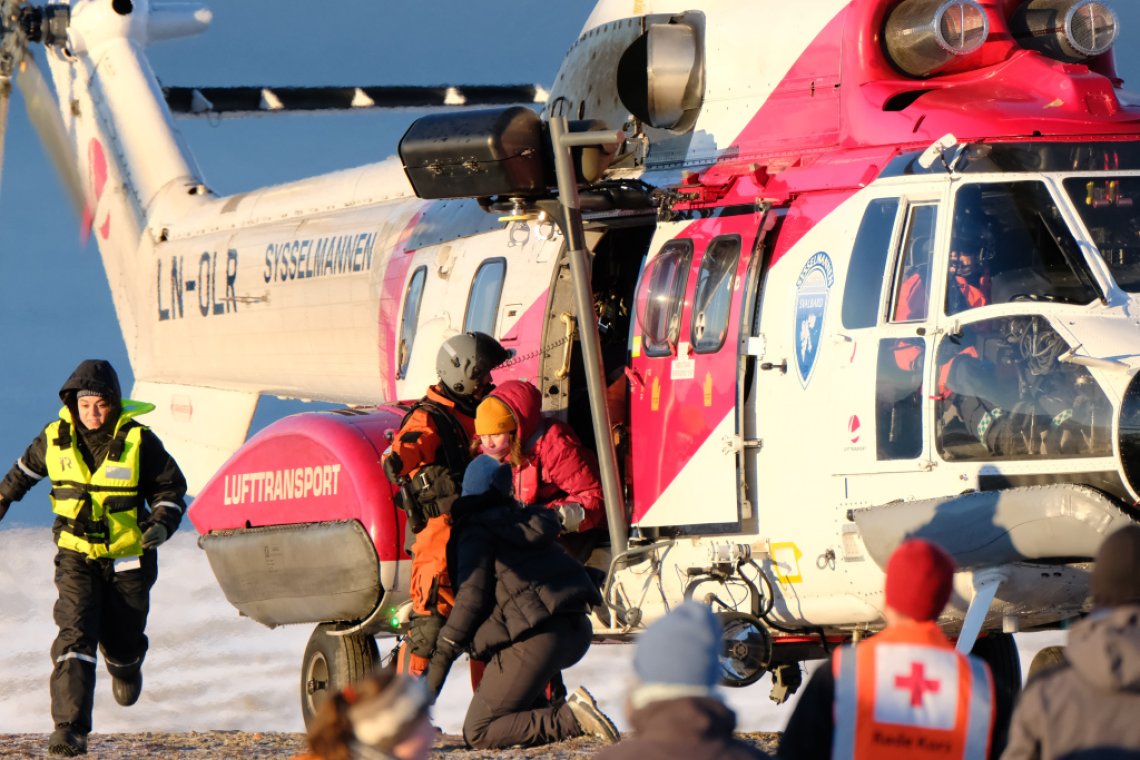 foto fra øvelse HRS på Svalbard